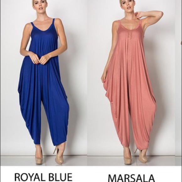 Oversized Loose drape harem jumpsuit dress - Picture 5 of 5